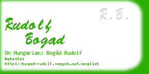 rudolf bogad business card